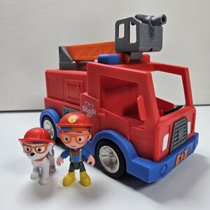 Blippi Talking Fire Engine Truck With Blippi Fireman and Dog Sound & Music Works